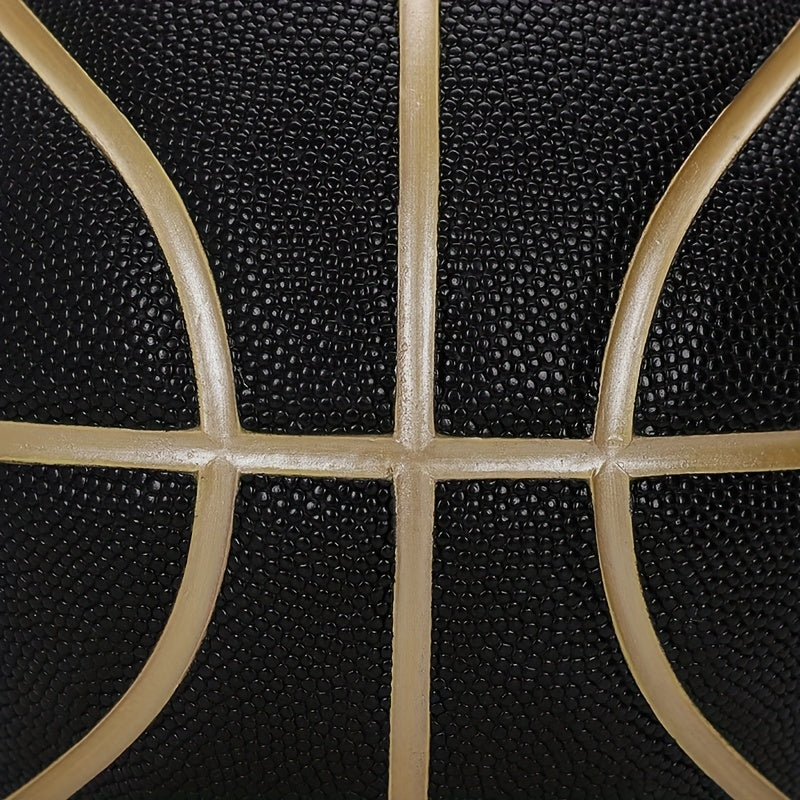 NIKE Genuine Products Black Golden Basketball Size 7 Authentic Durable Indoor And Outdoor Game Ball