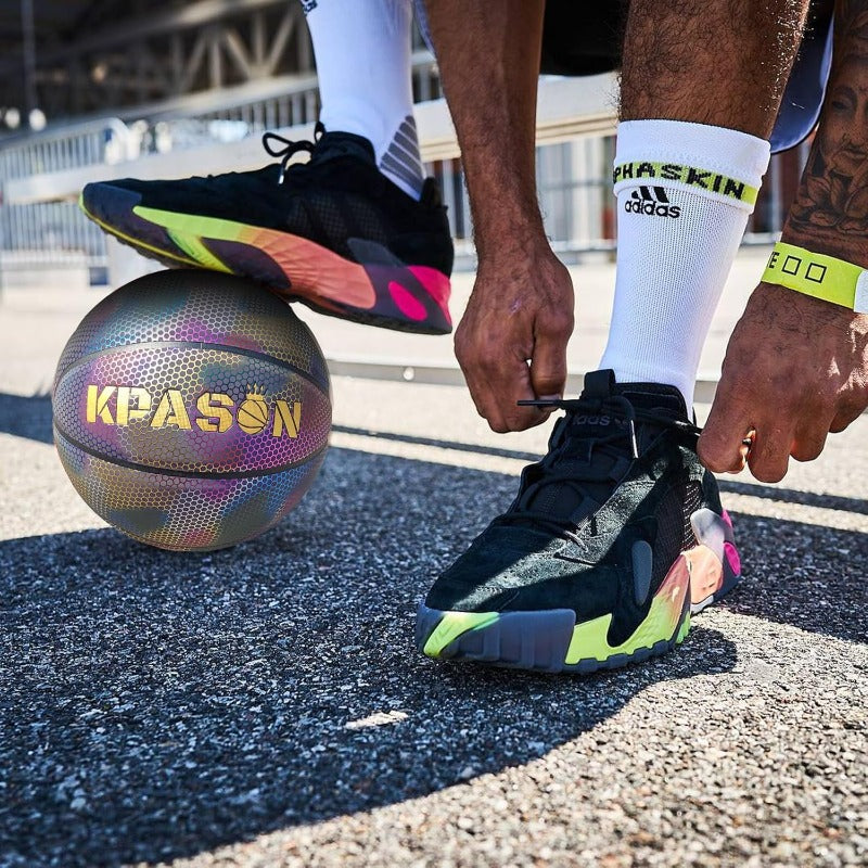 KPASON Holographic Glowing Basketball Size 5\u002F6\u002F7 (27.5\