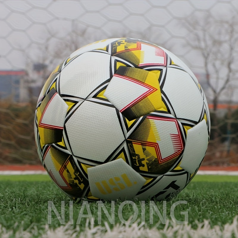 New Thickened PU Leather Seamless Heat-Sealed Soccer Ball