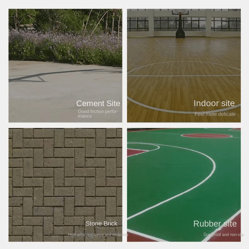 New Reflective Basketball - Durable Rubber Wear-Resistant White with Black Line Design