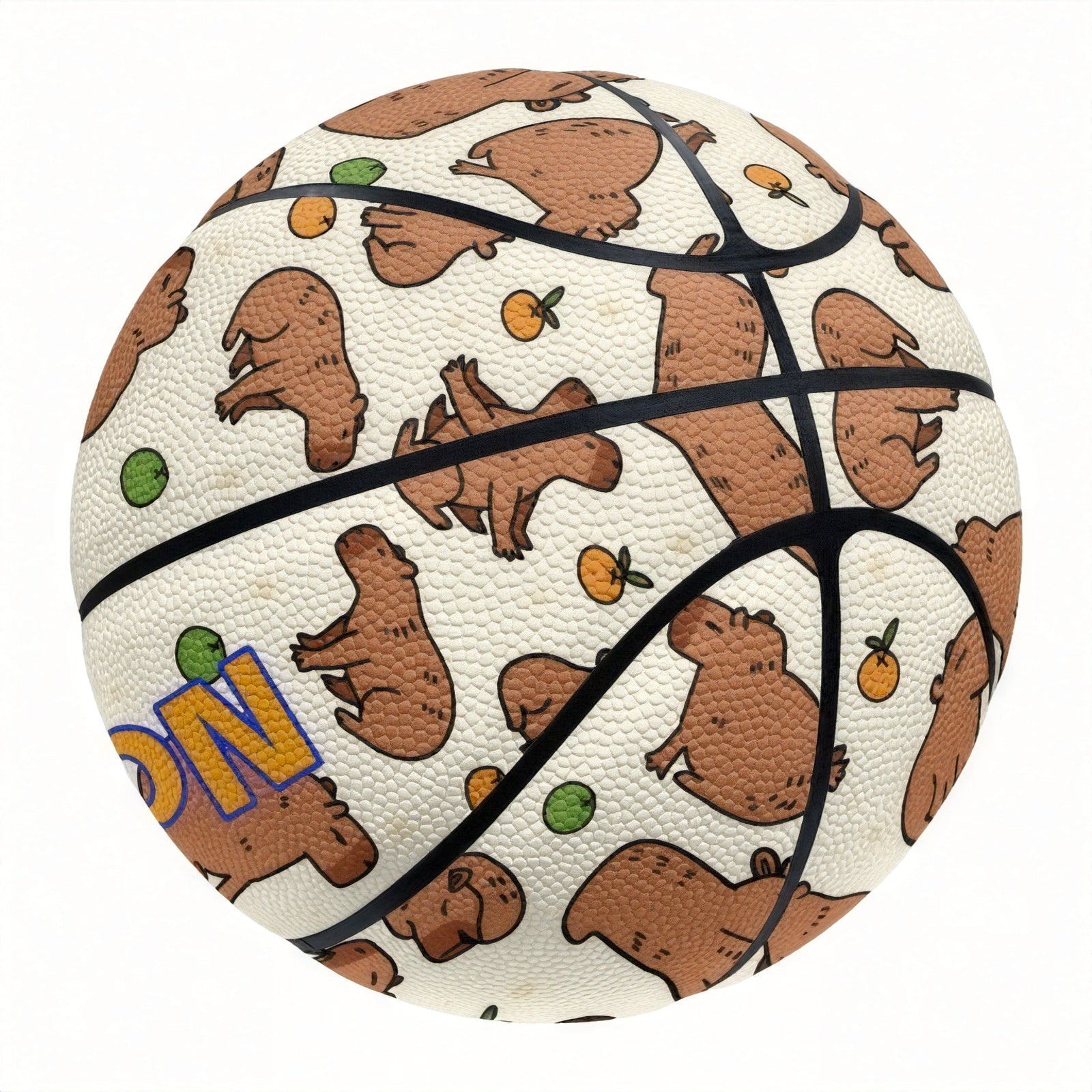 Customizable Basketball Cute Customizable Capybara Pattern Basketball | Optional Size 5 or 7
