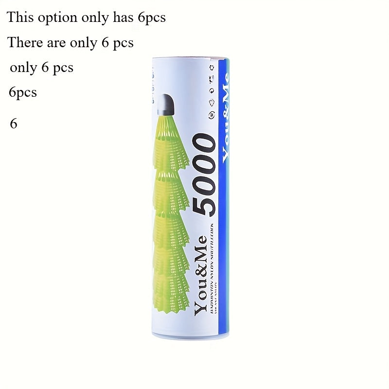 12pcs Nylon Shuttlecocks Durable 12pcs\u002F6pcs Nylon Badminton Shuttlecocks