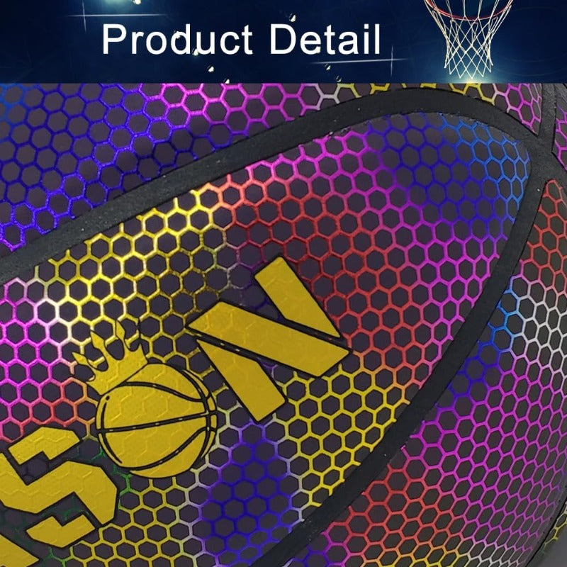 KPASON Holographic Glowing Basketball Size 5\u002F6\u002F7 (27.5\
