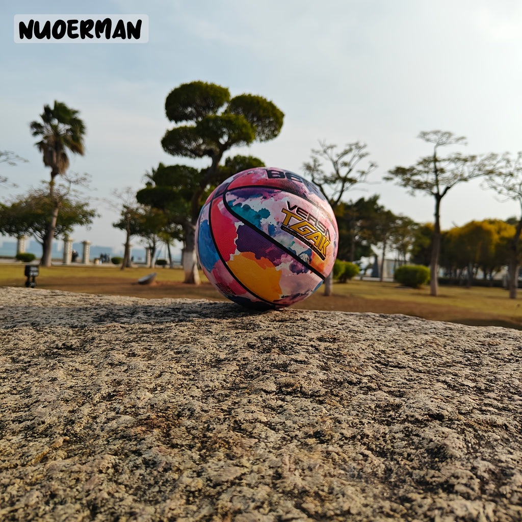 NUOERMAN Vibrant Dragon-Themed Basketball - Durable