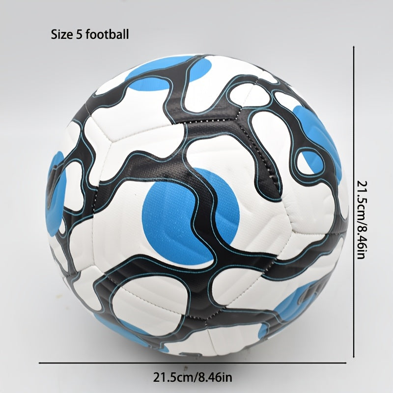 Personalized Youth Soccer Ball, Custom Engraved Size 5 Football, Durable Faux Leather