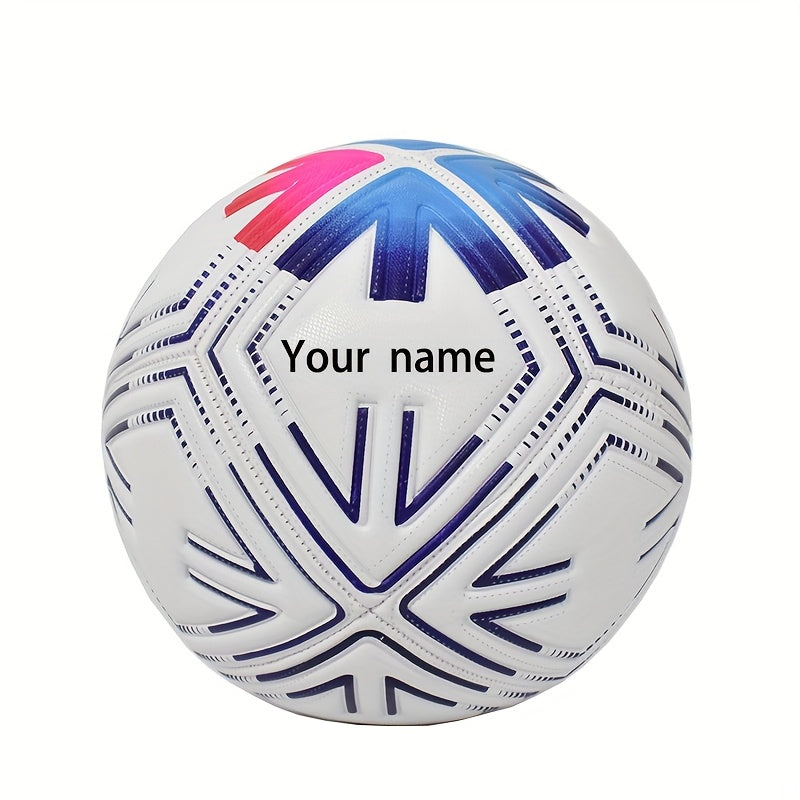 Custom Engraved size 5 soccer - Personalized Name & Logo, Perfect for Home Decor