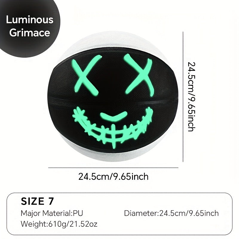 Sugarpolar Youth Size 7 Basketball, Fluorescent Glow in Dark, Wear-Resistant Non-Slip