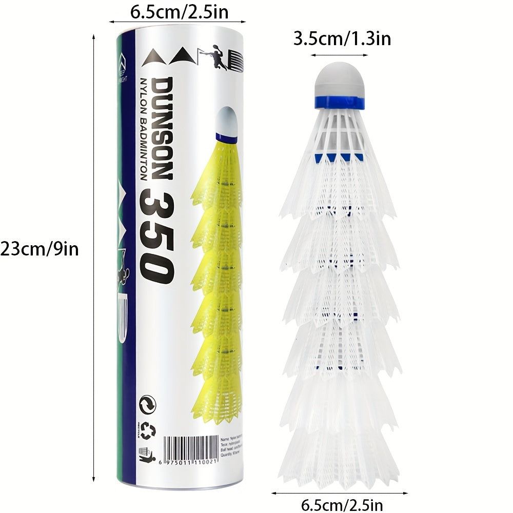 12pcs Nylon Shuttlecocks Durable 12pcs\u002F6pcs Nylon Badminton Shuttlecocks