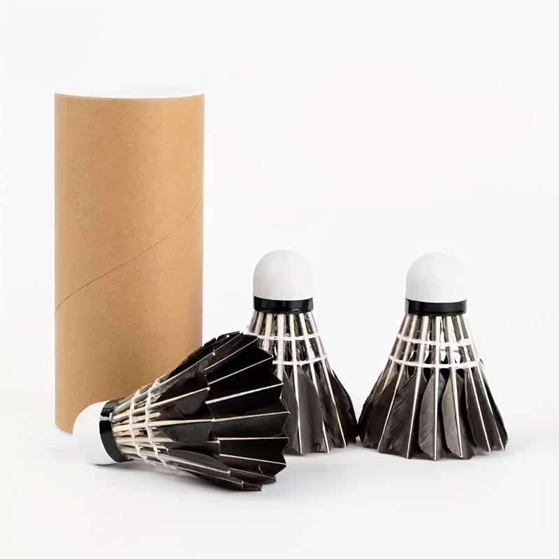 Badminton Shuttlecock - Durable Foam Tip, Soft Feather Lightweight Design for Training