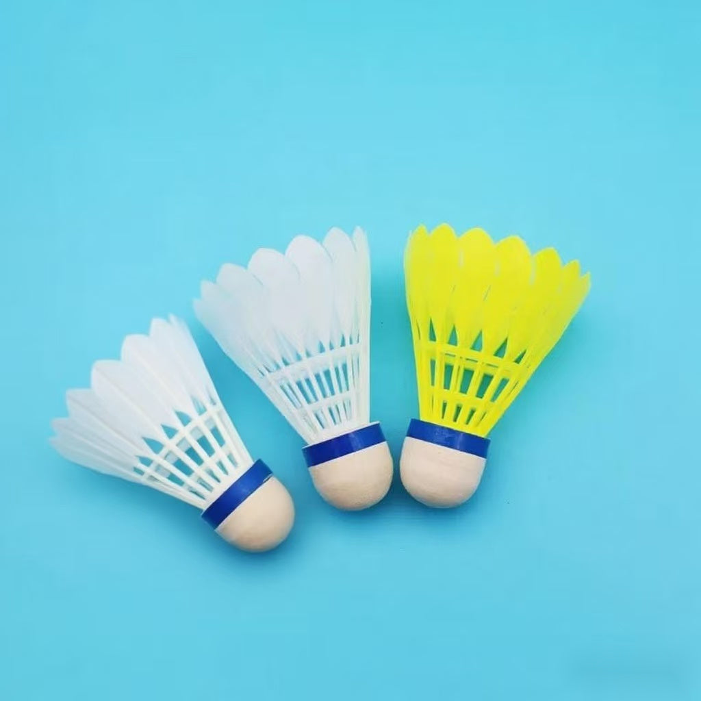 3pcs New Super Durable Flight Stability Simulated Nylon Badminton Shuttlecocks