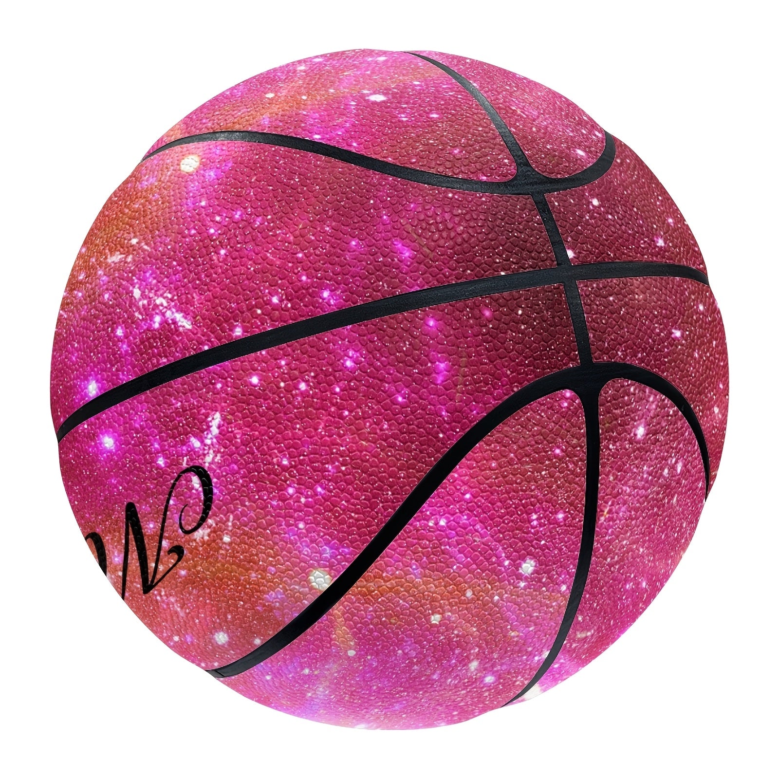 Pink Starry Sky Basketball Pink Starry Sky Design Basketball - Custom Name