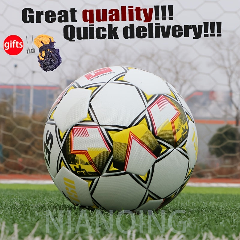 New Thickened PU Leather Seamless Heat-Sealed Soccer Ball