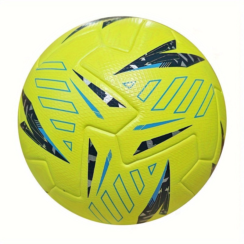 Professional No.5 Soccer Ball - High-Quality Faux Leather, Seamless Heat-Bonded Construction