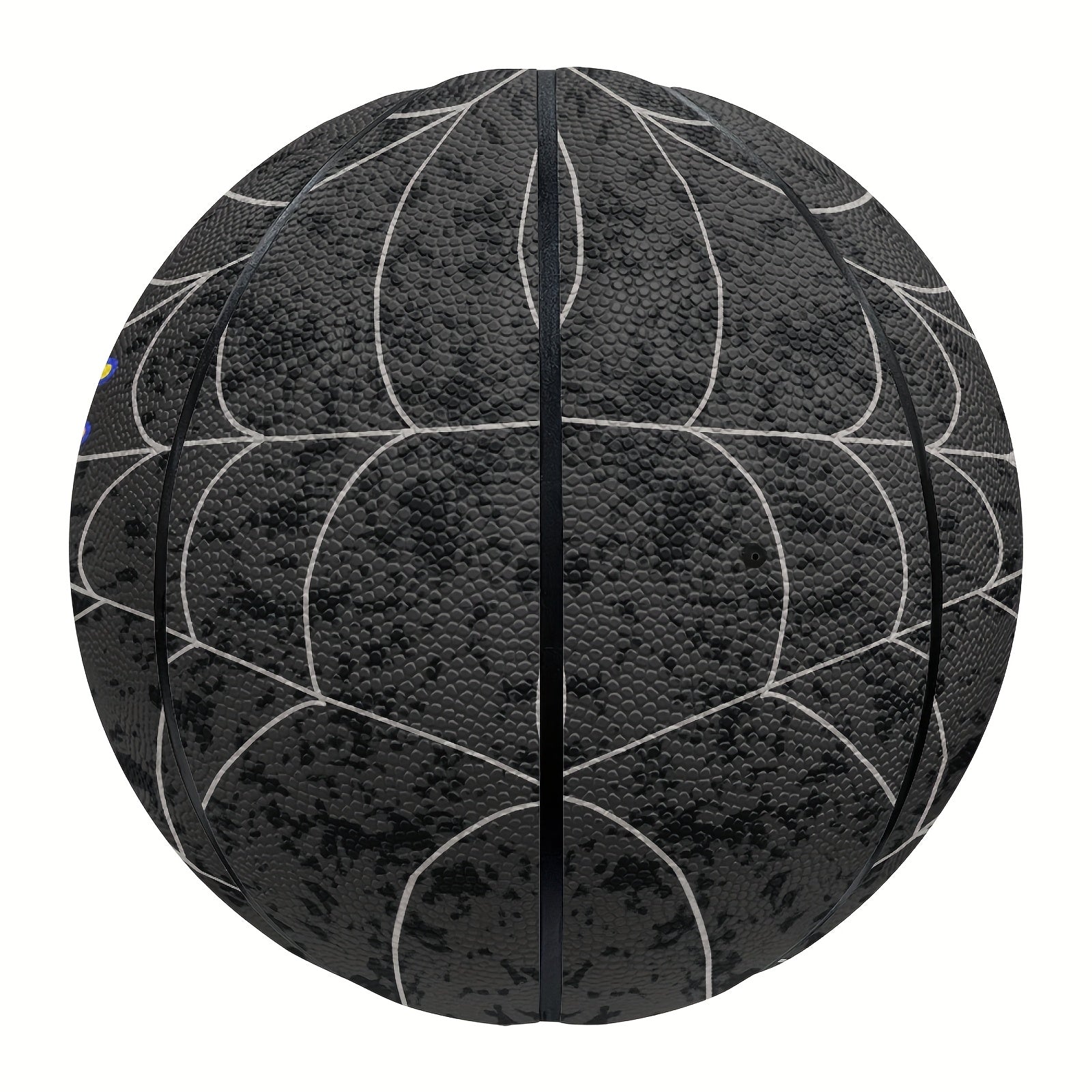 Customized basketball with spider web and skull design, size 5 or 7