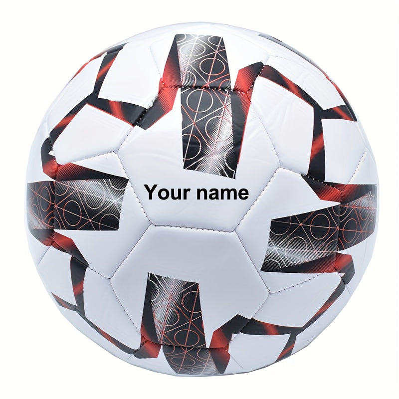 Customized name, classic size 5 PVC soccer football, high-quality football suitable for birthdays