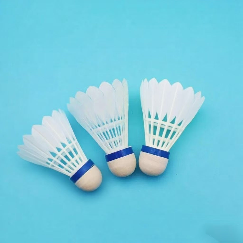 3pcs New Super Durable Flight Stability Simulated Nylon Badminton Shuttlecocks
