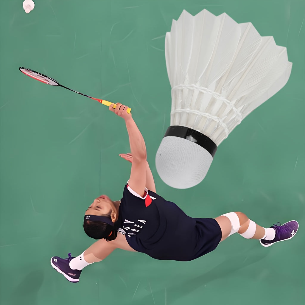 3pcs Badminton Shuttlecocks 3pcs Durable Badminton Shuttlecocks with White & Black Duck Feathers & Soft Foam Heads | Design for Training, Team Sports, Casual Play | Tennis & Short-Handled Paddle Accessories, Outdoor Recreation, Classic Shuttlecock