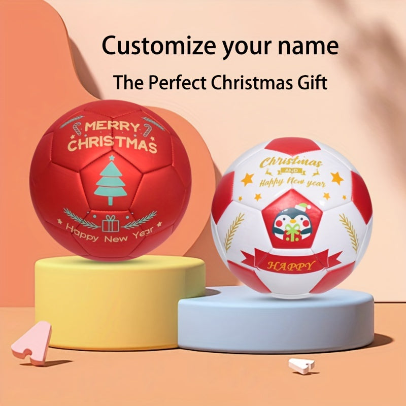 Size 5 TPU Material Personalized Engraved Soccer Ball with Custom Name and Logo